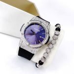 Đồng Hồ Hanboro 2025 Mặt Navy Đính Đá – Siêu Phẩm Sang Trọng Lấy Cảm Hứng Từ Hublot