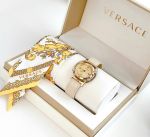 Đồng Hồ Nữ Versace Medusa Frame Barocco Print Watch 36mm VEVF00620 Màu Vàng