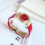 Đồng Hồ Versace Greca Logo Mini Red Dial Leather