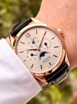 Đồng hồ Montblanc Heritage 112535 Chronométrie Quantième – Nghệ Thuật Thời Gian Trong Khối Vàng Nguyên Chất