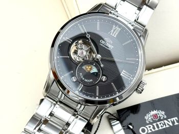 Đồng hồ Orient Open Heart Black Steel Sun & Moon Gen 4 RN-AS0001B – Tuyệt Phẩm Hiếm Gặp Cho Người Yêu Đồng Hồ Cơ