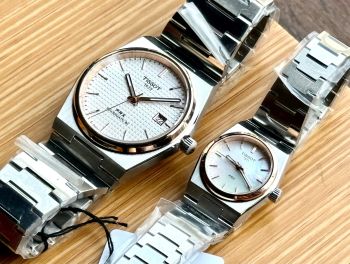 Đồng hồ Cặp đôi Tissot PRX Automatic 35mm – Huyền thoại trở lại, phiên bản hoàn hảo cho mọi cổ tay - Trắng: Model: T137.207.11.111.00 - Blue-Ice: Model: T137.207.11.351.00