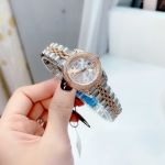 Đồng Hồ AMICA for woman Thiết kế kinh điển Rolex, Quai kim loại demi Kính sapphire mặt khảm