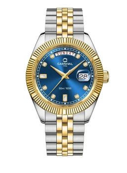 Đồng Hồ Nam Carnival 8190G-CV-X – Đẳng Cấp Từ Thiết Kế Demi Vàng Và Mặt Số Xanh Dương Cuốn Hút