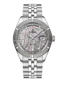 Carnival 8190G-VT-TT – Đồng Hồ Nam Thép Không Gỉ Với Mặt Số Xám Cá Tính