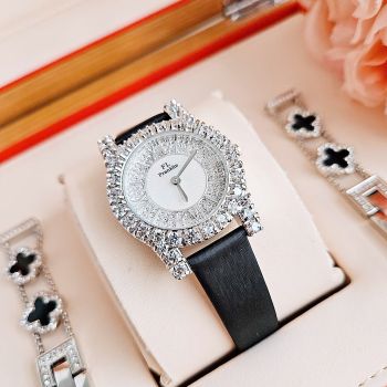 Đồng hồ Franklin FL9099 – Kiểu dáng trendy, tặng kèm dây KL và hoa tai ngọc trai thật