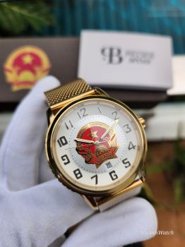 Đồng hồ Quốc Huy Việt Nam phiên bản giới hạn Limited 252VN132 dây kim loại