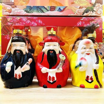 Set rượu Tam Tiên Phúc Lộc Thọ HOA ANH ĐÀO - Rượu whisky Nhật 40 độ