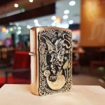 Bật lửa Zippo Kỳ lân ngậm kim tiền – Biểu tượng tài lộc và may mắn