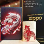 Bật Lửa Zippo Cá Chép Đỏ Vượt Vũ Môn – Biểu Tượng Của Sự Thăng Hoa, May Mắn Và Thành Công