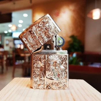 BẬT LỬA ZIPPO QUAN CÔNG ỐP NỔI – THẦN TƯỢNG TRUNG NGHĨA & SỨC MẠNH DOANH NHÂN