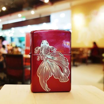 BẬT LỬA ZIPPO: CÁ CHÉP ĐỎ VƯỢT VŨ MÔN – BIỂU TƯỢNG THĂNG HOA & MAY MẮN