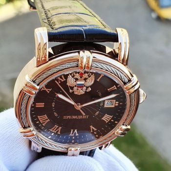 Đồng hồ Tổng thống mặt thừng đen 25206 4459473