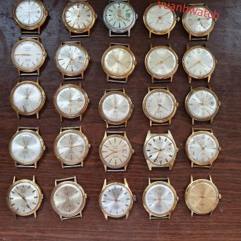 Bộ sưu tập đồng hồ cổ Poljot 29 chân kính automatic bọc vàng Liên Xô - Mua đồng hồ Poljot cổ
