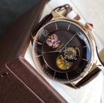 Đồng hồ Tổng thống hở tim mặt nâu vàng hồng 6509050