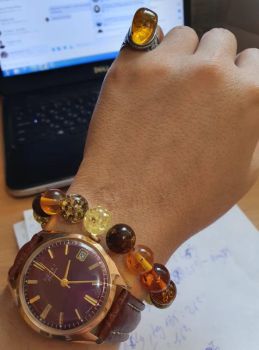 Đồng hồ cổ Poljot 23 chân kính automatic mặt huyết vàng đúc nguyên khối