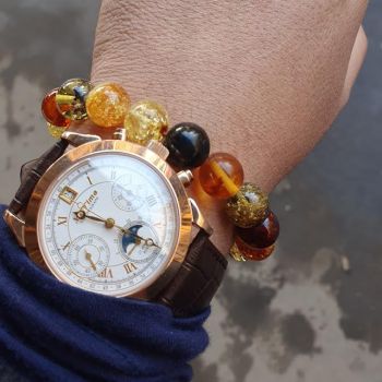 Đồng hồ cổ Maktime 585 vàng đúc nguyên khối máy 31679 DHC25200231679