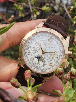 Đồng hồ cổ Maktime 585 vàng đúc nguyên khối máy 31679 DHC25200231679