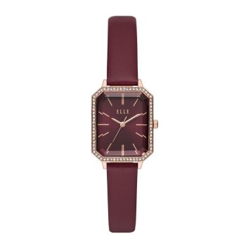 Đồng Hồ Nữ Elle Grands Boulevards ELL25060 Màu Đỏ Đô