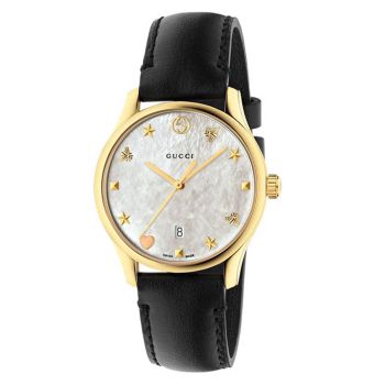 Đồng Hồ Nữ Gucci G-Timeless YA126589A Màu Đen Vàng
