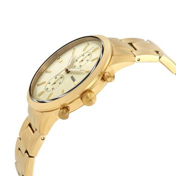 Đồng Hồ Nam Fossil Townsman Chronograph Cream Dial Men's Watch FS5348 Màu Vàng Gold