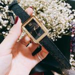 Đồng Hồ Nữ Guess U0841L1 Mặt Vuông Màu Đen Vàng
