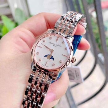 Đồng Hồ Nữ Frederique Constant Ladies Watch FC-206MPWD1S2B Màu Bạc Vàng Hồng