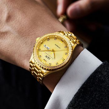 Đồng Hồ Nam I&W Carnival 615G1 Automatic Màu Vàng