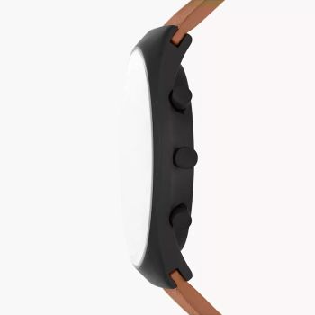 Đồng Hồ Nam Skagen Grenen Chronograph Medium Brown Leather Watch SKW6823 Màu Nâu