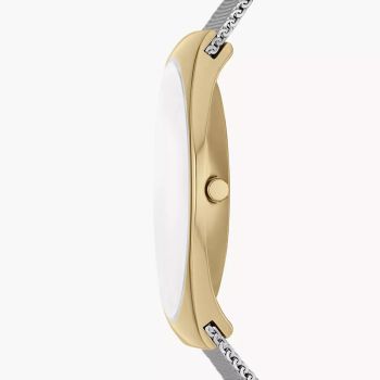 Đồng Hồ Nam Skagen Grenen Three-Hand Date Silver Stainless Steel Mesh Watch SKW6816 Màu Bạc