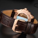 Đồng Hồ Nam I&W Carnival 589G1 Automatic Màu Nâu Vàng
