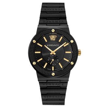 Đồng Hồ Nam Versace Greca Logo Chrono 41mm Black Màu Đen