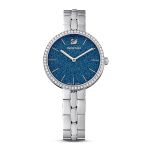 Đồng Hồ Nữ Swarovski Cosmopolitan Watch Swiss Made, Metal Bracelet, Blue, Stainless Steel 5517790 Màu Xanh Bạc