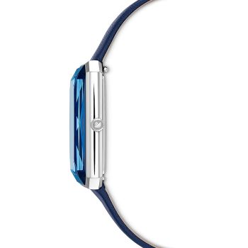 Đồng Hồ Nữ Swarovski Uptown Watch Swiss Made, Leather Strap, Blue, Stainless Steel 5547713 Màu Xanh Dương