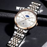 Đồng Hồ Nam I&W Carnival 528G7 Automatic Màu Bạc Phối Vàng Hồng