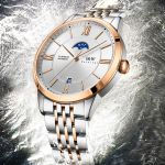 Đồng Hồ Nam I&W Carnival 528G7 Automatic Màu Bạc Phối Vàng Hồng