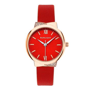 Đồng Hồ Nữ Sunlight Watches For Women 206565 Màu Đỏ
