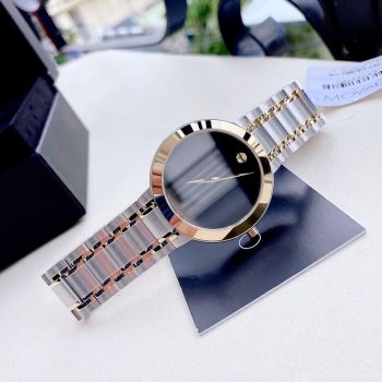 Đồng Hồ Nam Movado Stiri Two-Tone 0607278 Màu Đen Bạc