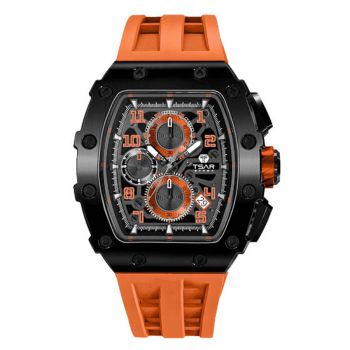 Đồng Hồ Nam Tsar Bomba TB8204Q-BO Màu Đen Cam