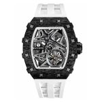 Đồng Hồ Nam Tsar Bomba Carbon Fiber Waterproof TB8209CF-BW Màu Đen Trắng