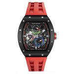 Đồng Hồ Nam Tsar Bomba Ceramic Kinetic Energy Display TB8212C-BR Màu Đen Đỏ