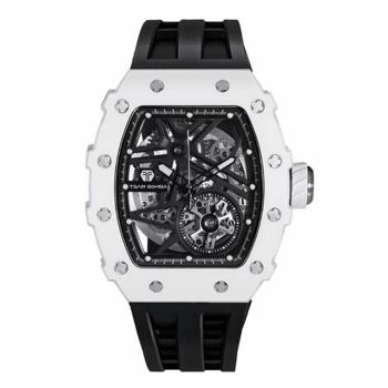 Đồng Hồ Nam Tsar Bomba  Ceramic Bezel TB8209C-WB Màu Đen Trắng