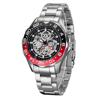 Đồng Hồ Nam Tsar Bomba Gmt Hybrid Diver Clock TB8802A-CB Màu Bạc