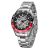 Đồng Hồ Nam Tsar Bomba Gmt Hybrid Diver Clock TB8802A-CB Màu Bạc