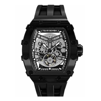Đồng Hồ Nam Tsar Bomba Hollow TB8208A-BB Màu Đen