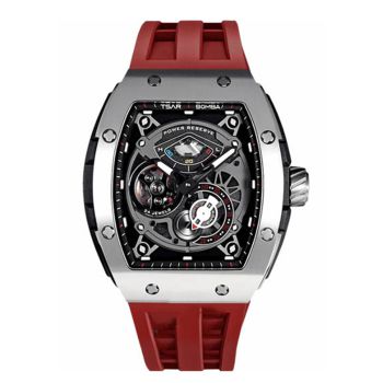Đồng Hồ Nam Tsar Bomba  Skeleton Waterproof TB8210A-SR Màu Đỏ
