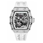 Đồng Hồ Nam Tsar Bomba Cubic Zirconia Bezel Waterproof TB8208D-SW Màu Trắng