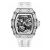 Đồng Hồ Nam Tsar Bomba Cubic Zirconia Bezel Waterproof TB8208D-SW Màu Trắng