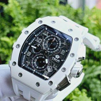 Đồng Hồ Nam Tsar Bomba TB8204C-W Màu Đen Trắng