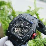 Đồng Hồ Nam Tsar Bomba Carbon Fiber Waterproof TB8208CF-BB Màu Đen